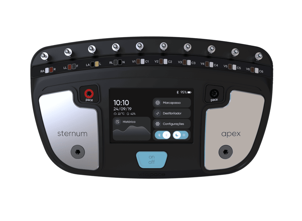 Analisador de Cardioversor VitalPace - Tela